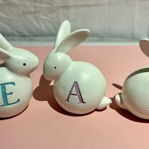 Easter Bunny Figurines Set
